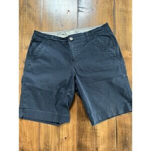 Eddie Bauer Blakely Navy Blue Chino Shorts Mens Size 10 Cotton Stretch Twill